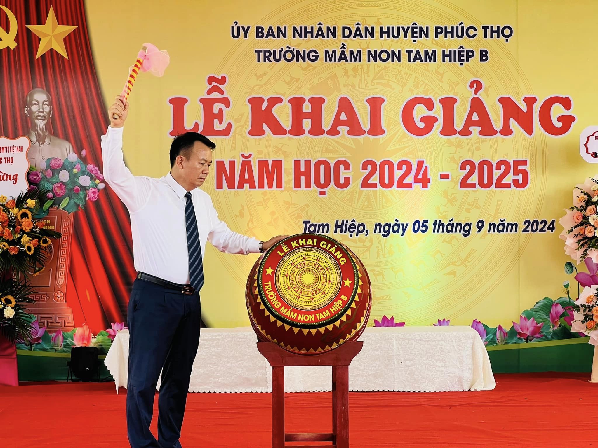 Trường mầm non Tam Hiệp B tưng bừng khai giảng năm học mới