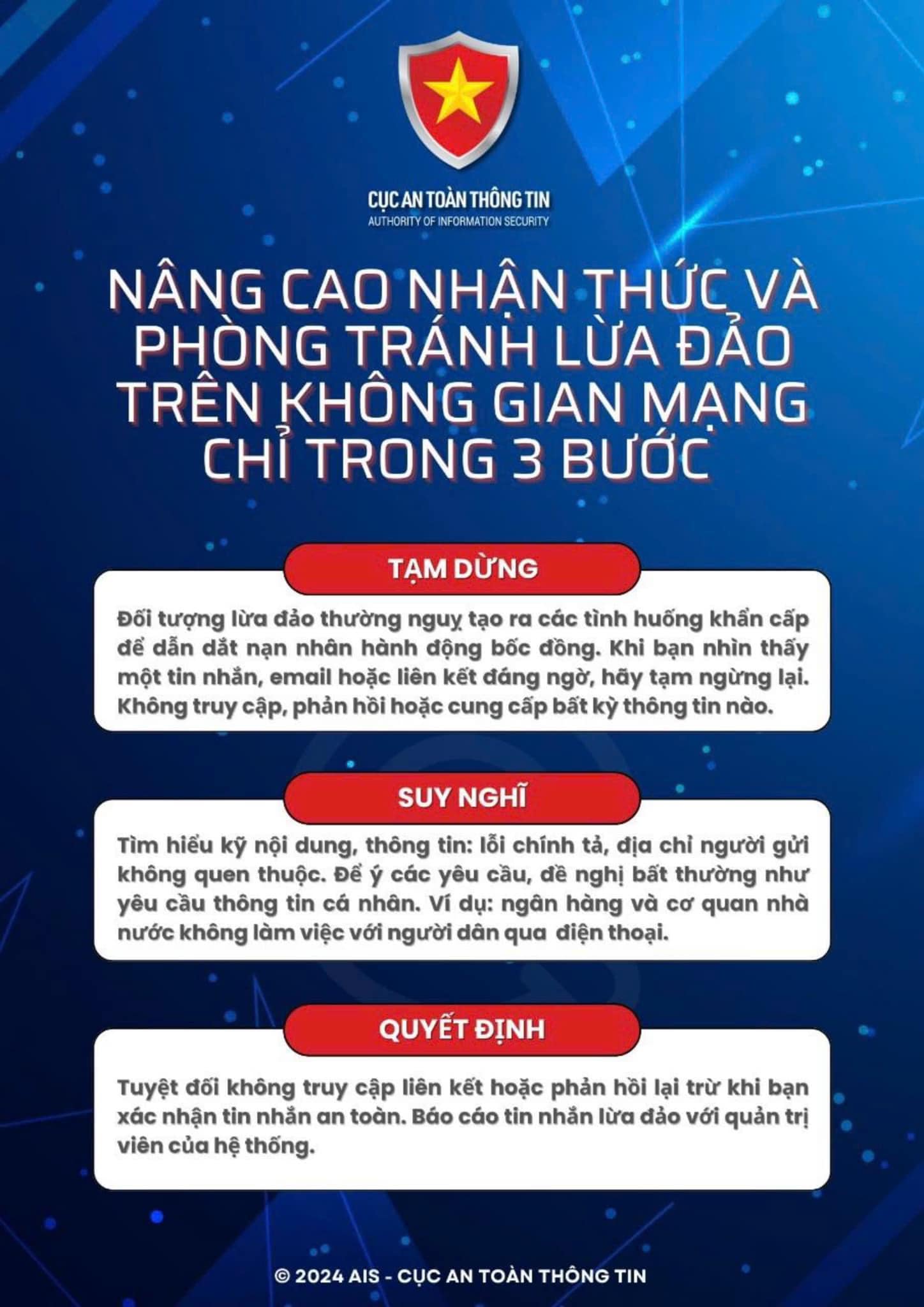 Kỹ năng nhận diện và phòng chống lừa đảo trực tuyến bảo vệ người dân trên không gian mạng năm 2024