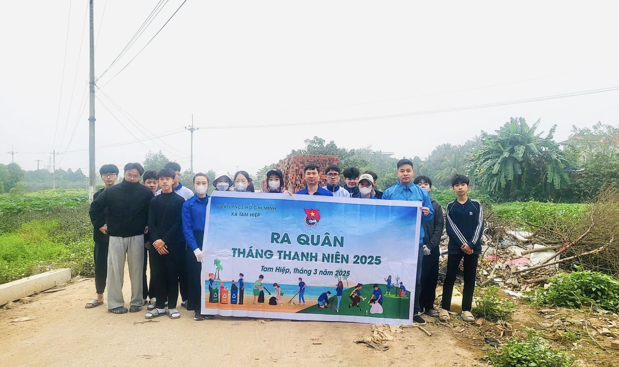 TUỔI TRẺ XÃ TAM HIỆP SÔI NỔI PHÁT ĐỘNG VÀ RA QUÂN THÁNG THANH NIÊN NĂM 2025
