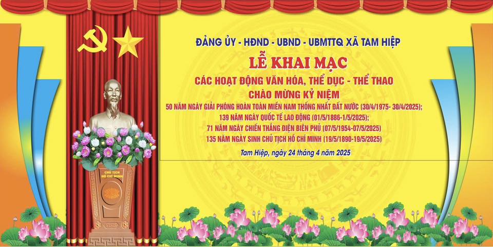 𝐓𝐡𝐢𝐞̂́𝐭 𝐓𝐡𝐮̛̣𝐜 𝐜𝐡𝐚̀𝐨 𝐦𝐮̛̀𝐧𝐠 𝐤𝐲̉ 𝐧𝐢𝐞̣̂𝐦 𝟓𝟎 𝐧𝐚̆𝐦 𝐍𝐠𝐚̀𝐲 𝐆𝐢𝐚̉𝐢 𝐩𝐡𝐨́𝐧𝐠 𝐡𝐨𝐚̀𝐧 𝐭𝐨𝐚̀𝐧 𝐦𝐢𝐞̂̀𝐧 𝐍𝐚𝐦 𝐭𝐡𝐨̂́𝐧𝐠 𝐧𝐡𝐚̂́𝐭 đ𝐚̂́𝐭 𝐧𝐮̛𝐨̛́𝐜 (𝟑𝟎/𝟒/𝟏𝟗𝟕𝟓- 𝟑𝟎/𝟒/𝟐𝟎𝟐𝟓); 𝟏𝟑𝟗 𝐧𝐚̆𝐦 𝐍𝐠𝐚̀𝐲 𝐐𝐮𝐨̂́𝐜 𝐭𝐞̂́ 𝐋𝐚𝐨 đ𝐨̣̂𝐧𝐠 (𝟎𝟏/𝟓/𝟏𝟖𝟖𝟔-𝟏/𝟓/𝟐𝟎𝟐𝟓); 𝟕𝟏 𝐧𝐚̆𝐦 𝐍𝐠𝐚̀𝐲 𝐂𝐡𝐢𝐞̂́𝐧 𝐭𝐡𝐚̆́𝐧𝐠 Đ𝐢𝐞̣̂𝐧 𝐁𝐢𝐞̂𝐧 𝐏𝐡𝐮̉(𝟎𝟕/𝟓/𝟏𝟗𝟓𝟒-𝟎𝟕/𝟓/𝟐𝟎𝟐𝟓)
