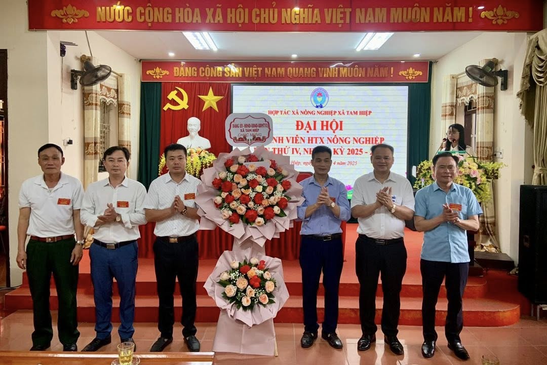 Hợp tác xã Nông Nghiệp xã Tam Hiệp tổ chức Đại hội Thành viên HTX Nông nghiệp lần thứ IV, nhiệm kì 2025 - 2028