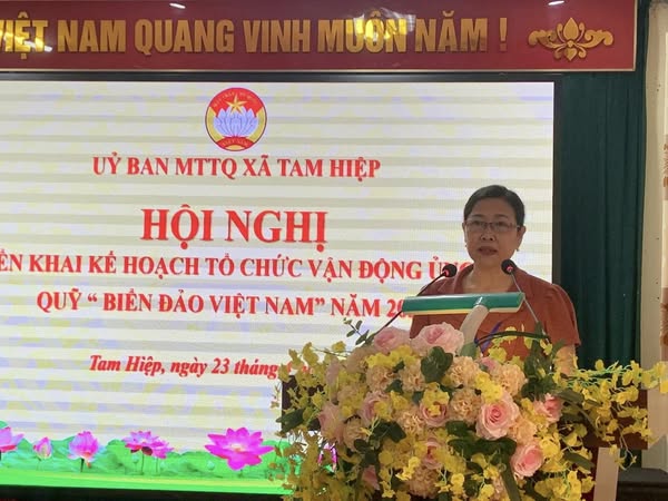 Hội nghị Triển khai kế hoạch tổ chức vận động ủng hộ Quỹ “Biển đảo Việt Nam” năm 2025